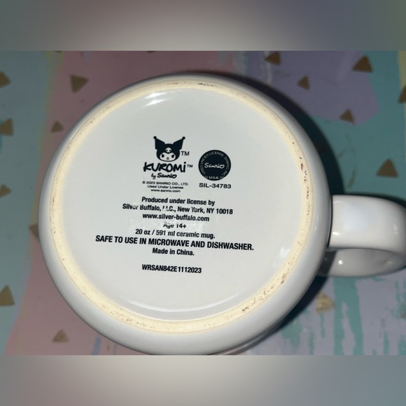 Sanrio KUROMI Ceramic Patterned Coffee Tea Mug NEW - Picture 4 of 4
